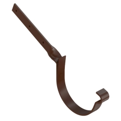 BRYZA STAL Hak skręcony do rynien 125 mm - BRĄZ